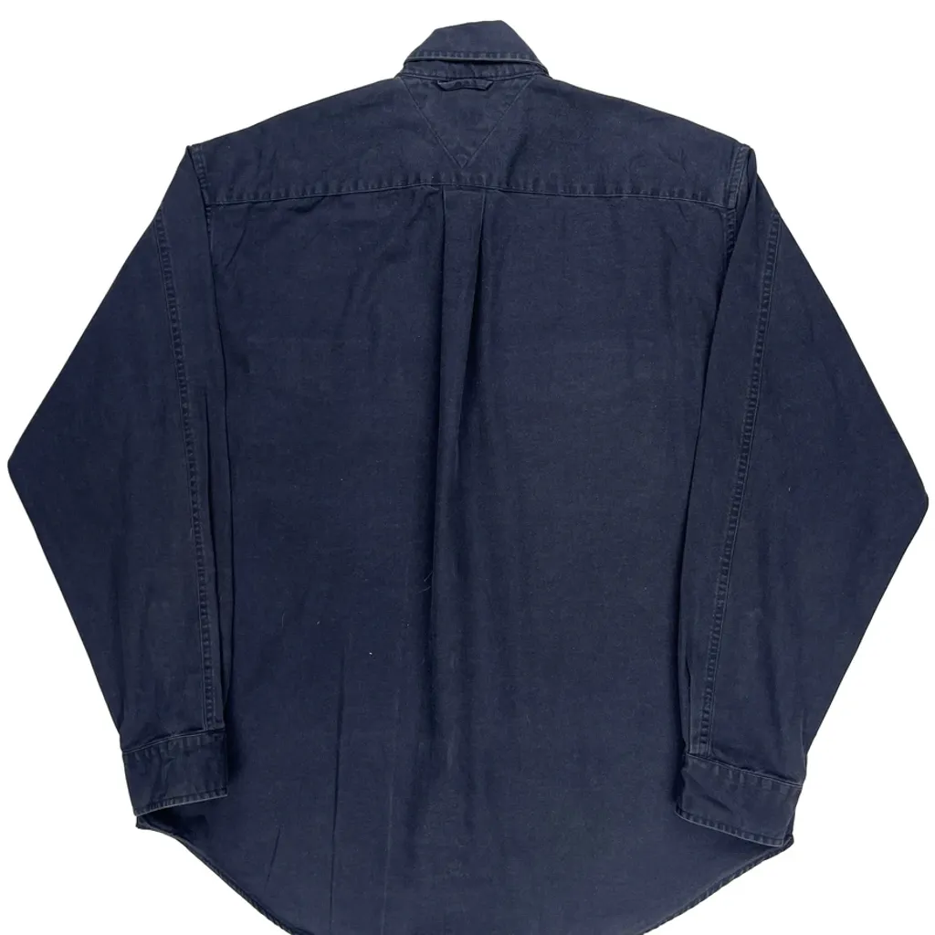 Tommy Hilfiger Shirt - Medium Navy Cotton - Image 7