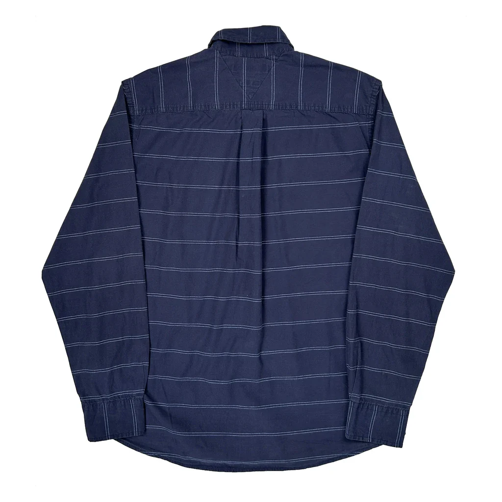 Tommy Hilfiger Striped Shirt - Medium Navy Cotton - Image 2