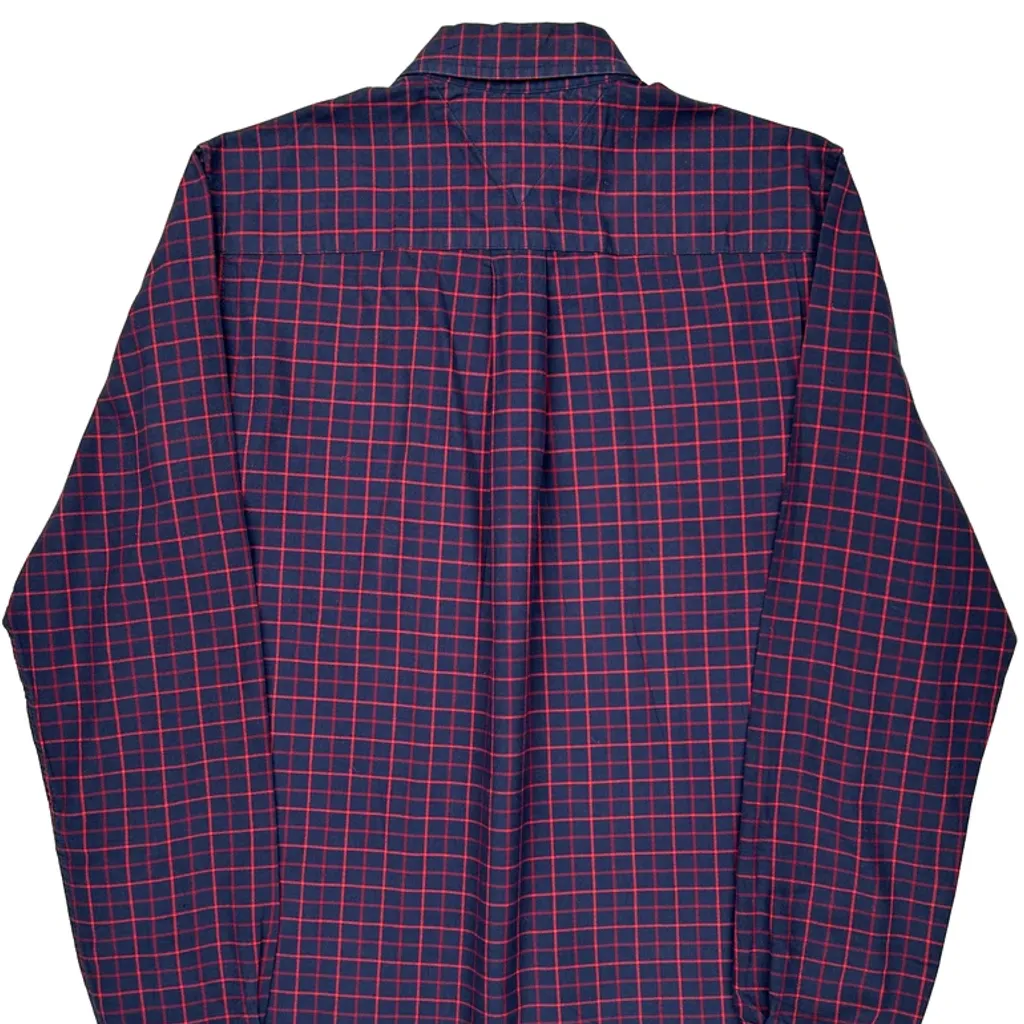 Tommy Hilfiger Checked Shirt - Small Navy Cotton - Image 6