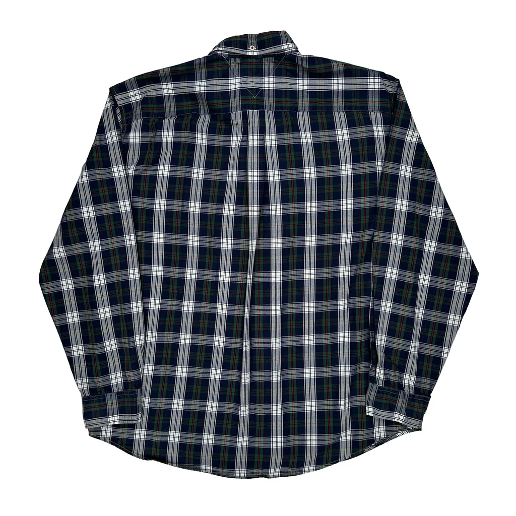 Tommy Hilfiger Checked Shirt - 2XL Navy Cotton - Image 2