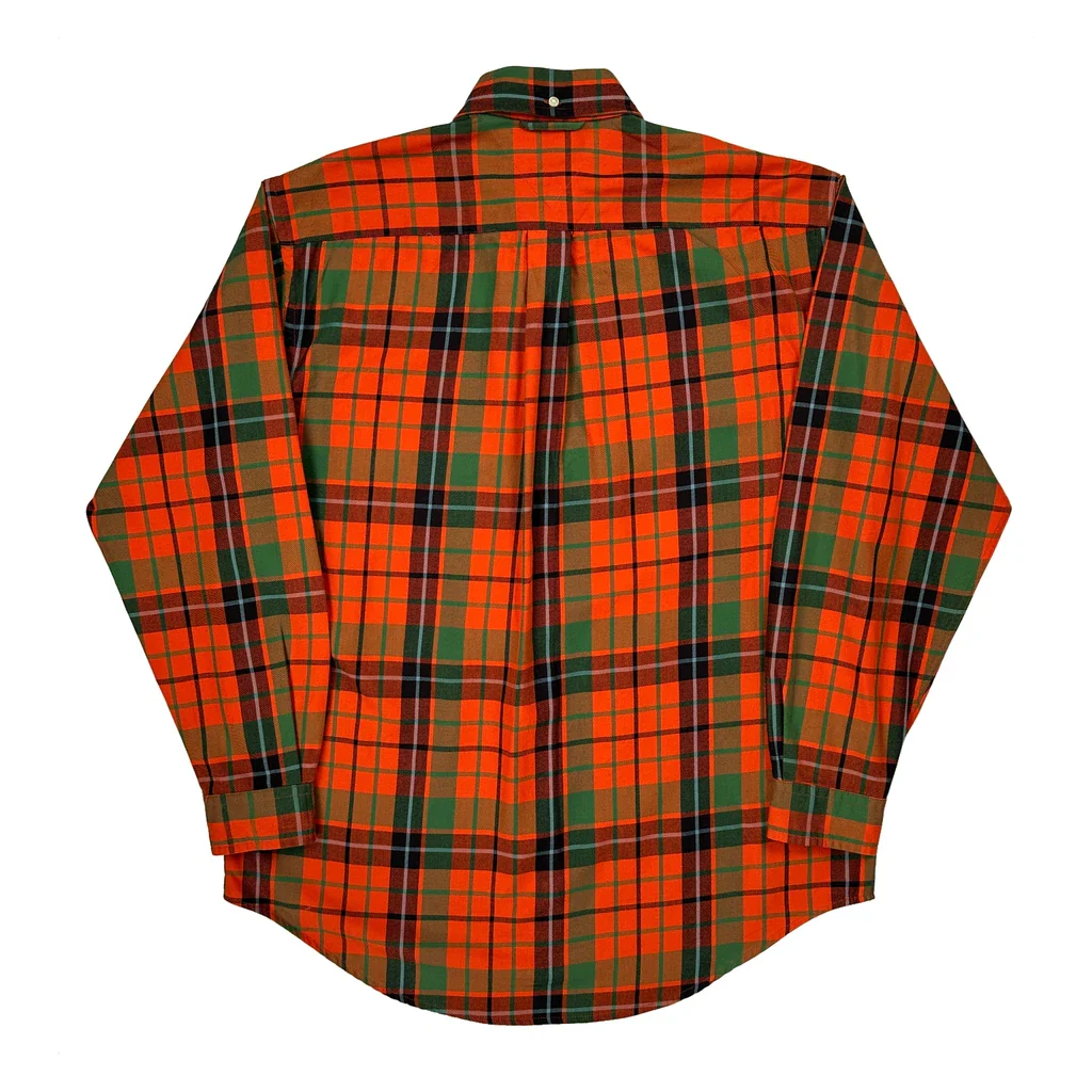 Tommy Hilfiger Checked Shirt - Medium Orange Cotton - Image 2