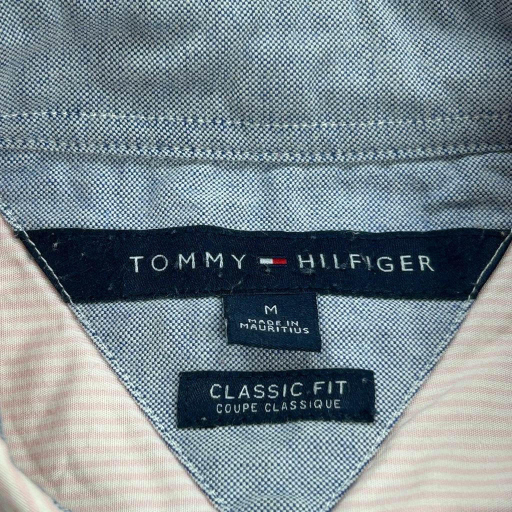 Tommy Hilfiger Striped Shirt - Medium Pink Cotton - Image 3