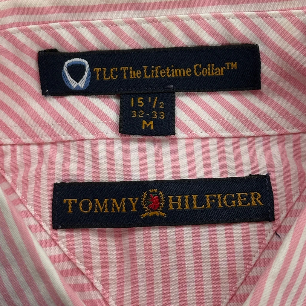 Tommy Hilfiger Striped Shirt - Medium Pink Cotton - Image 3