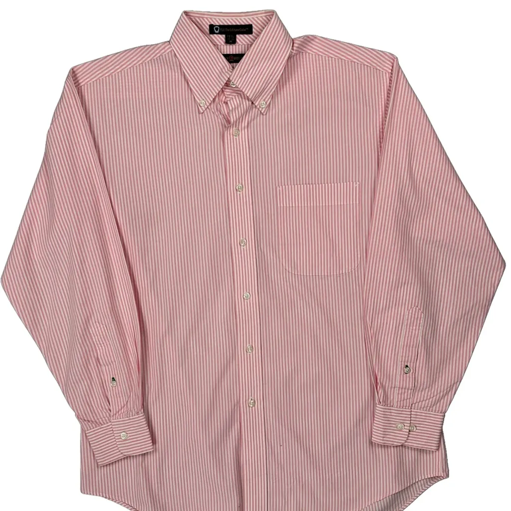 Tommy Hilfiger Striped Shirt - Medium Pink Cotton - Image 5