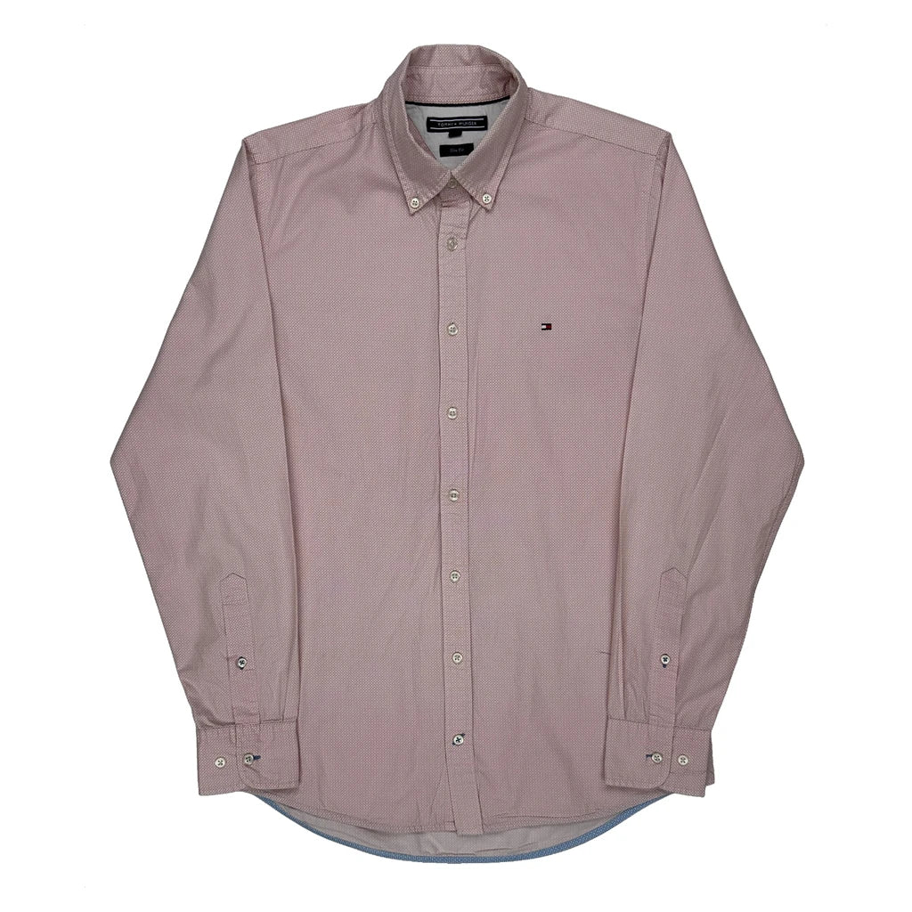 Tommy Hilfiger Slim Fit Shirt - Medium Pink Cotton