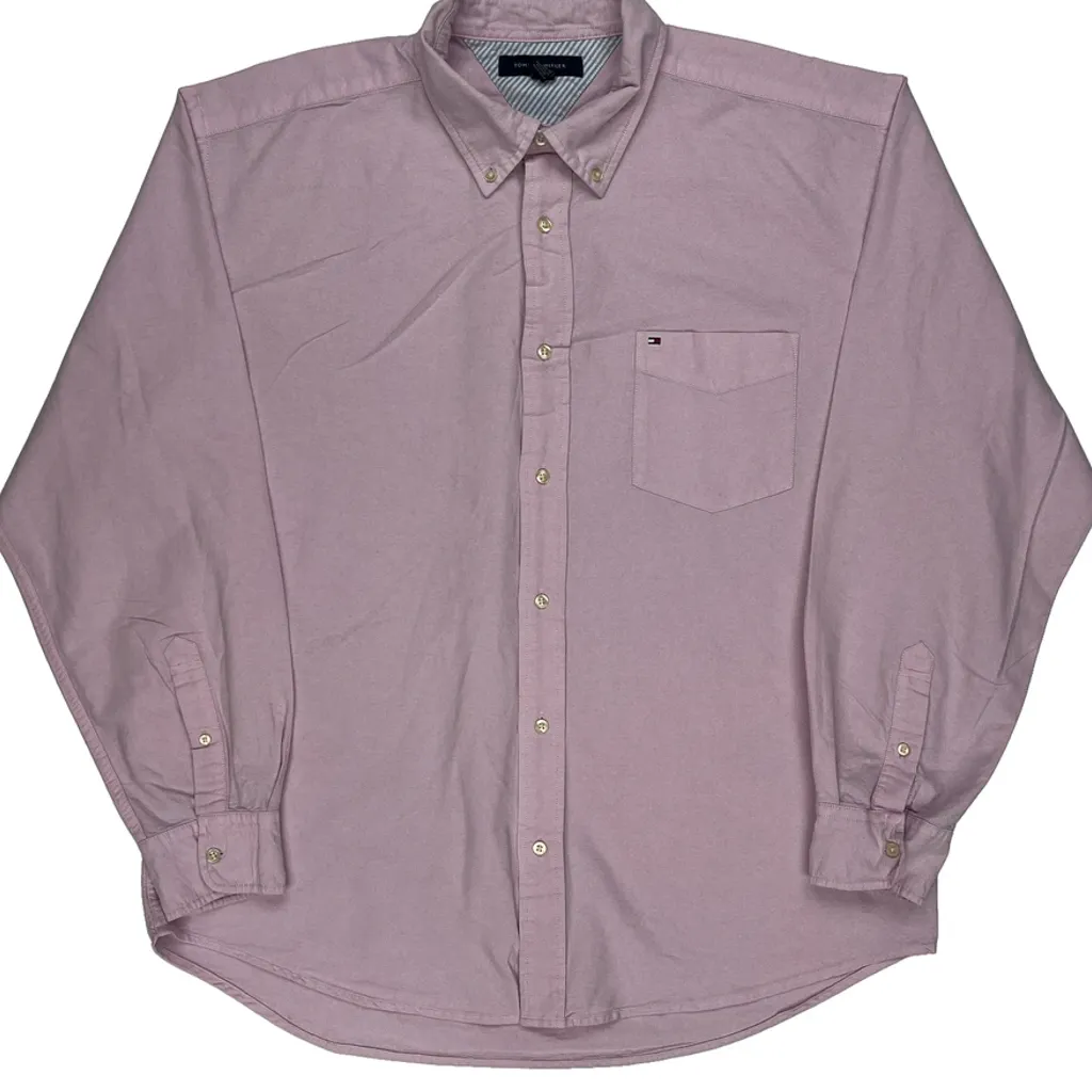 Tommy Hilfiger Shirt - XL Pink Cotton - Image 5