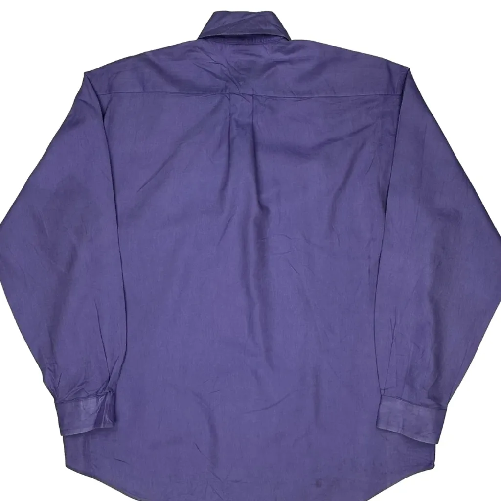 Tommy Hilfiger Shirt - Large Purple Cotton - Image 7