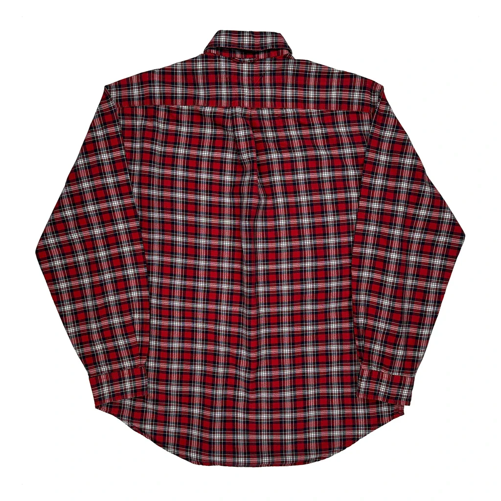 Tommy Hilfiger Checked Shirt - Large Red Cotton - Image 2