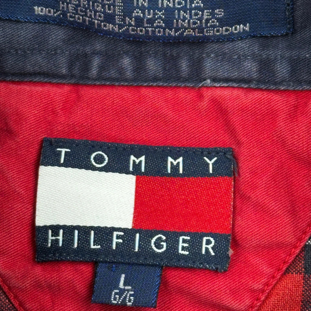 Tommy Hilfiger Checked Shirt - Large Red Cotton - Image 3