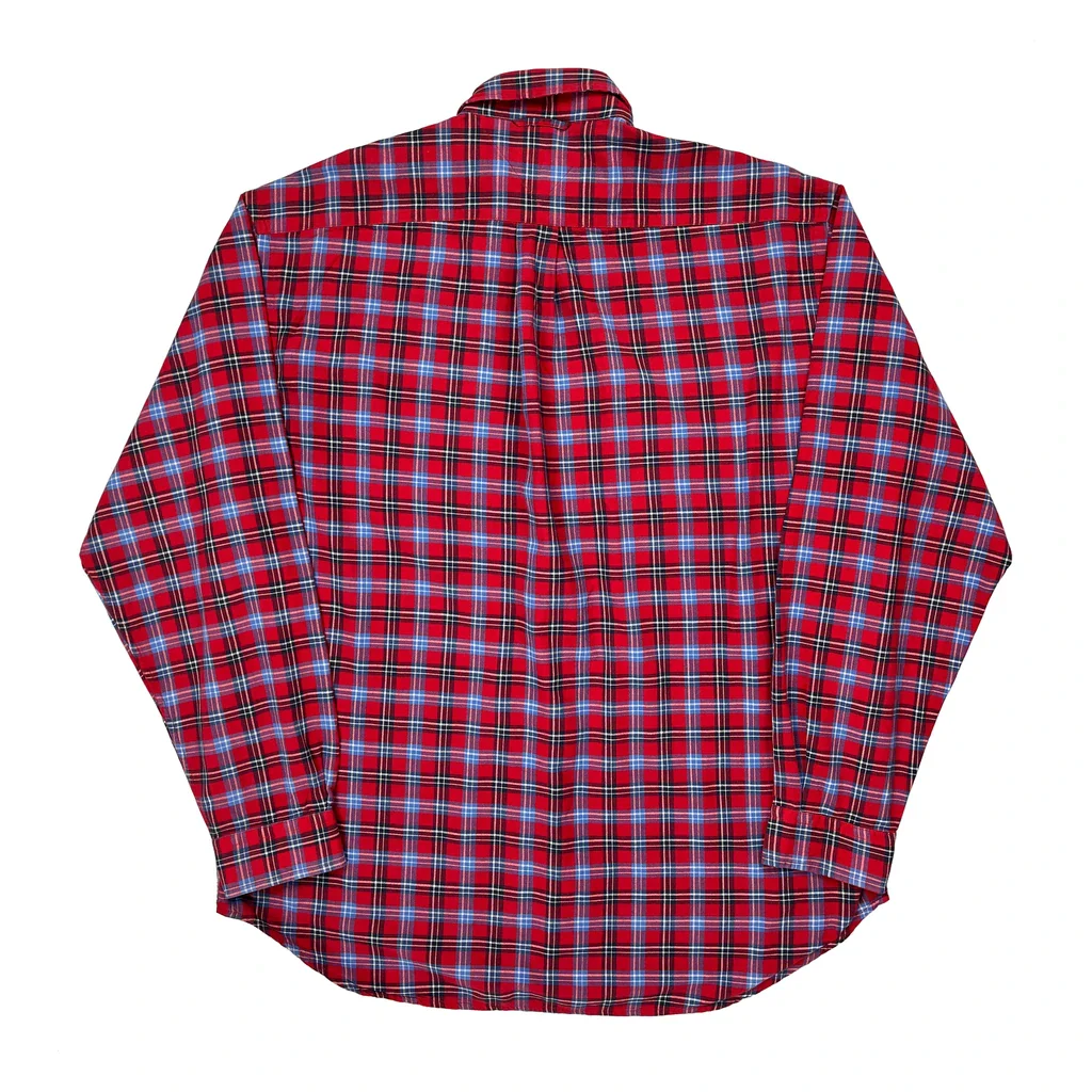 Tommy Hilfiger Checked Shirt - Large Red Cotton - Image 2