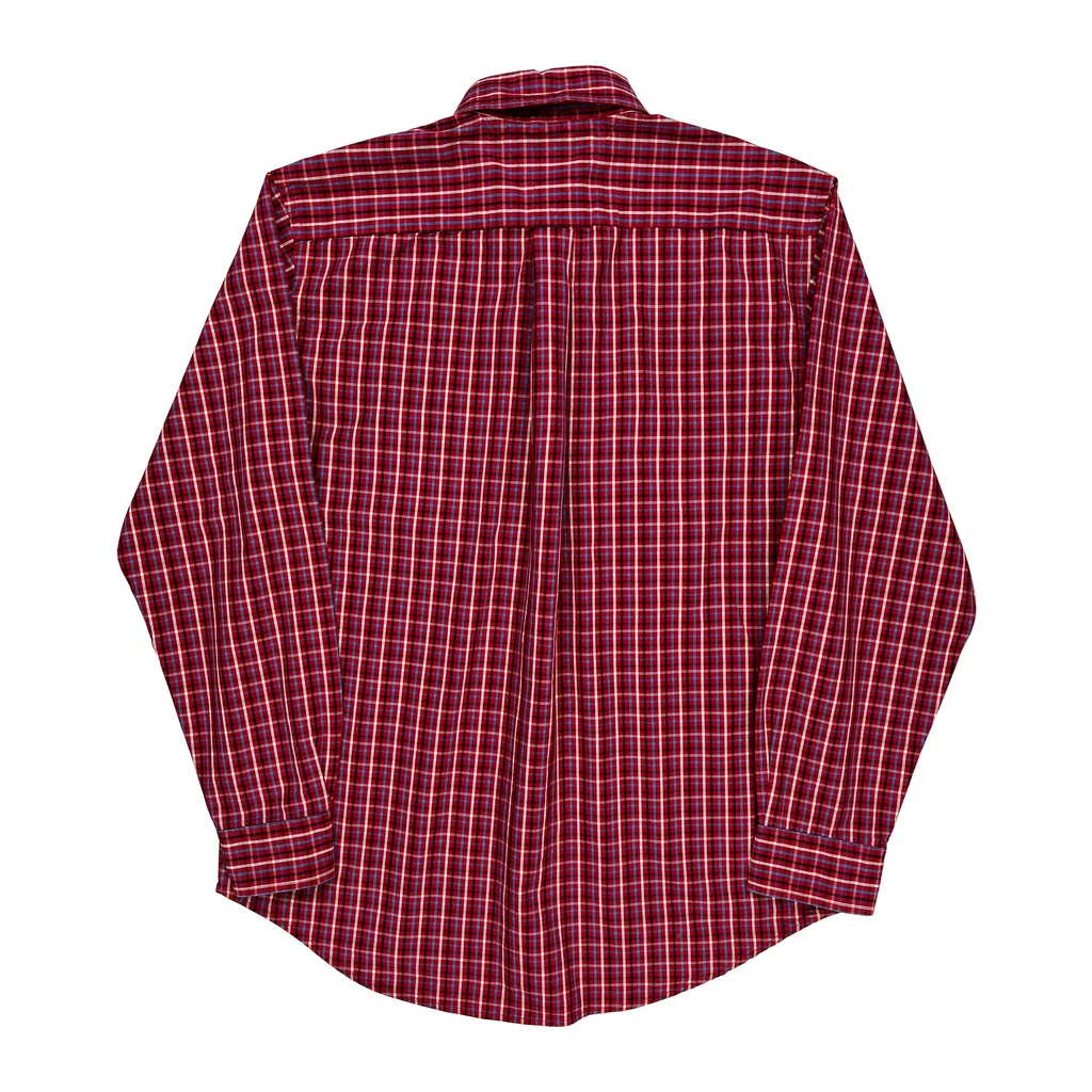 Tommy Hilfiger Checked Shirt - Large Red Cotton - Image 2