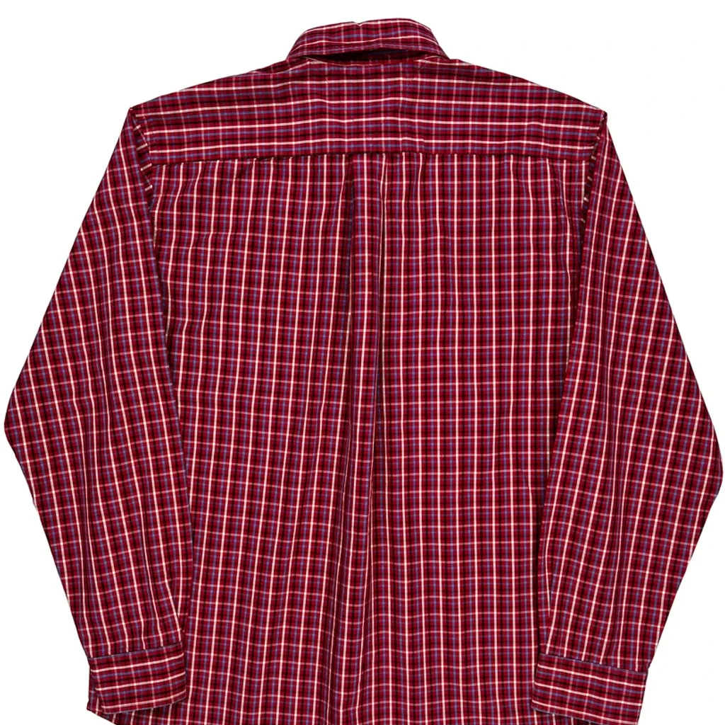 Tommy Hilfiger Checked Shirt - Large Red Cotton - Image 7