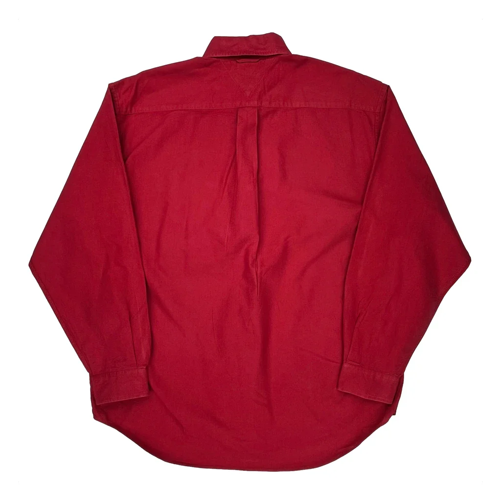 Tommy Hilfiger Shirt - Large Red Cotton - Image 2