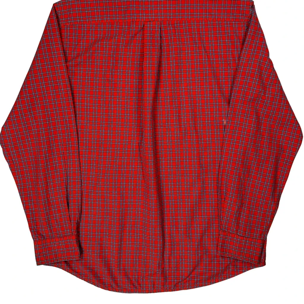 Tommy Hilfiger Checked Shirt - Large Red Cotton - Image 7