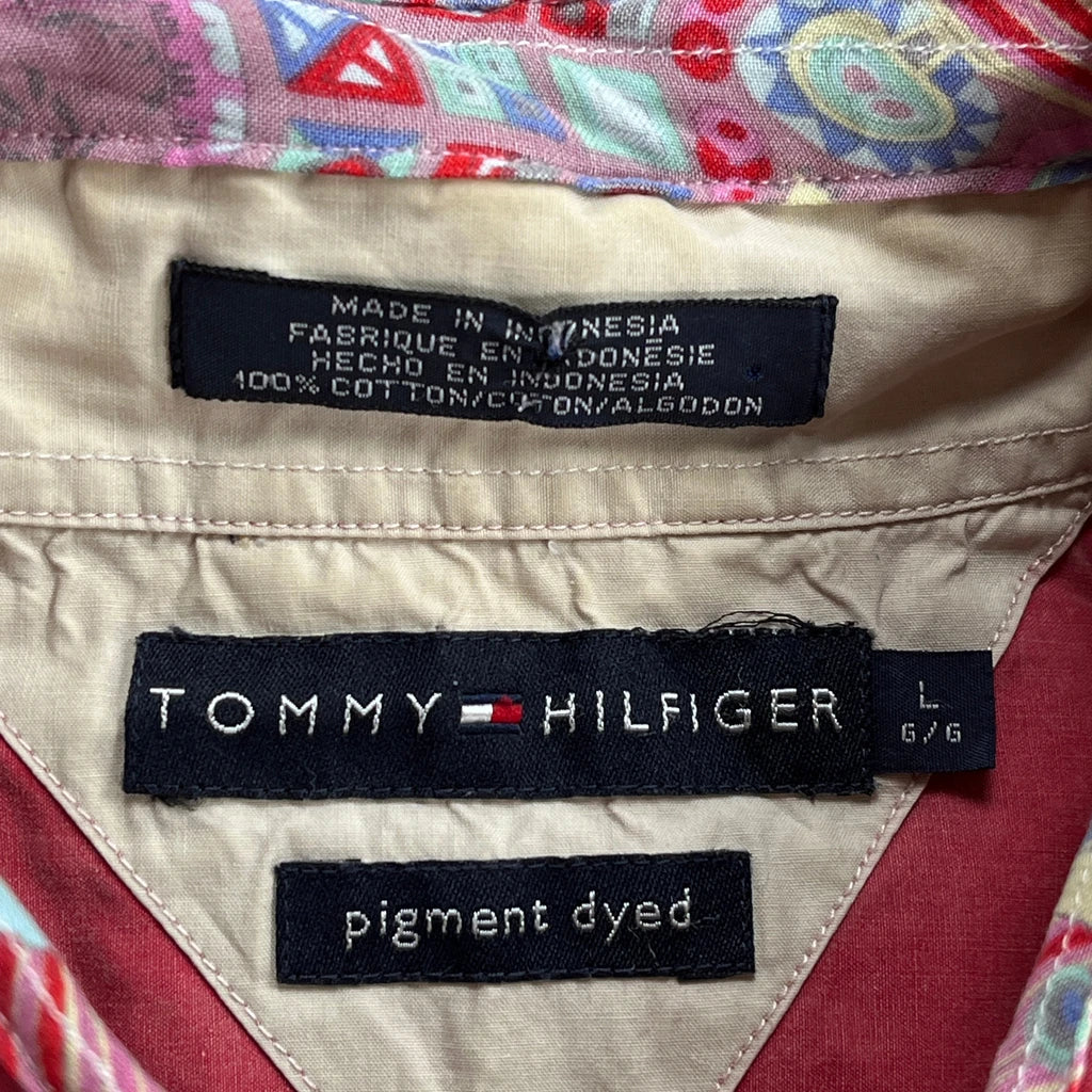 Tommy Hilfiger Shirt - Large Red Cotton - Image 3