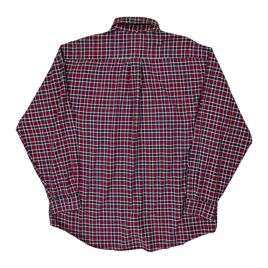 Tommy Hilfiger Checked Shirt - Large Red Cotton - Image 2
