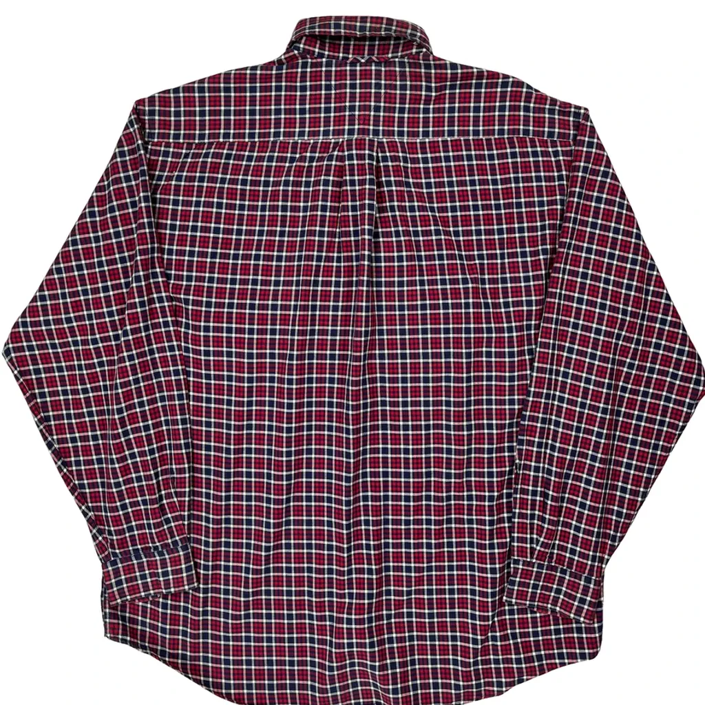 Tommy Hilfiger Checked Shirt - Large Red Cotton - Image 6