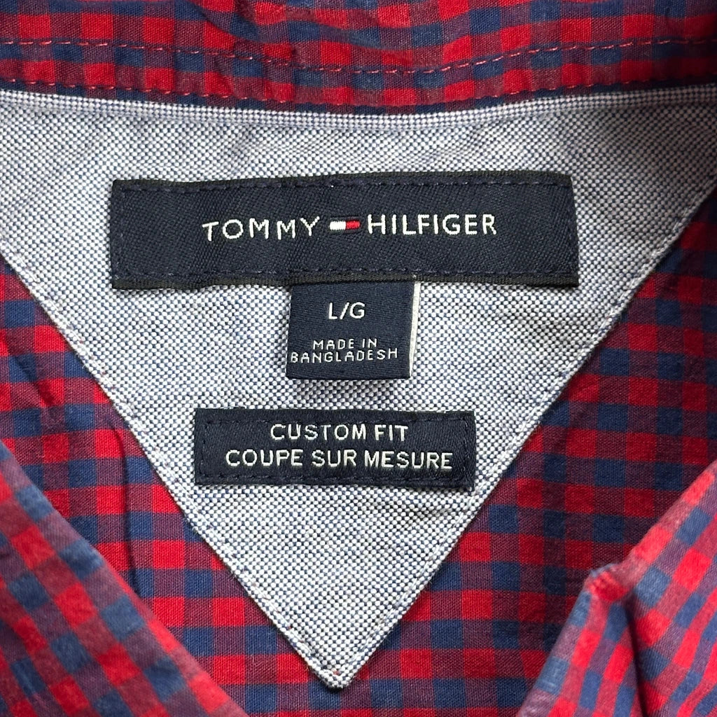 Tommy Hilfiger Checked Shirt - Large Red Cotton - Image 3