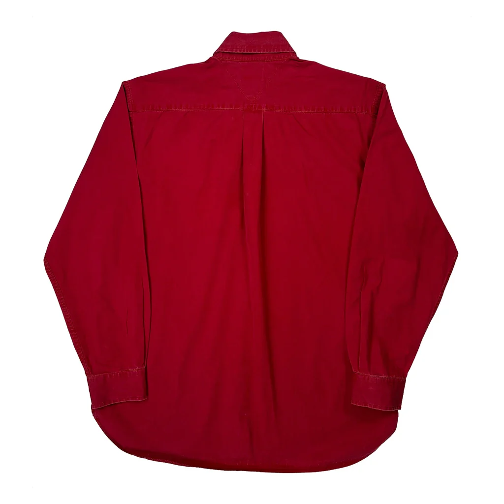 Tommy Hilfiger Shirt - Large Red Cotton - Image 2