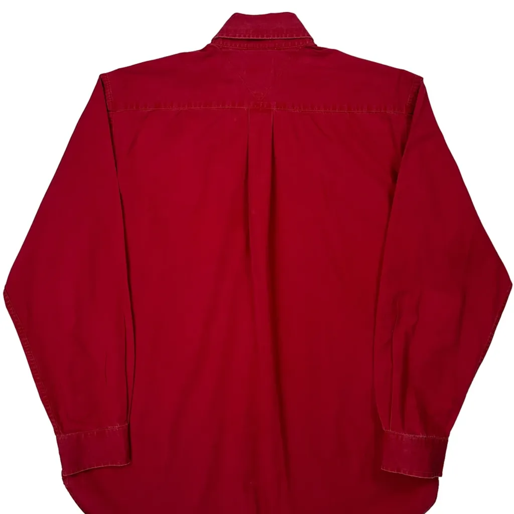 Tommy Hilfiger Shirt - Large Red Cotton - Image 6