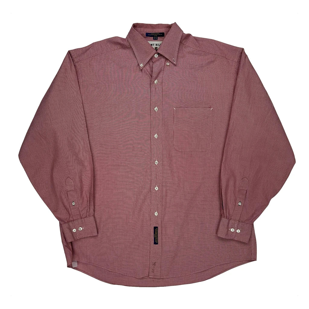 Tommy Hilfiger Shirt - Large Red Cotton