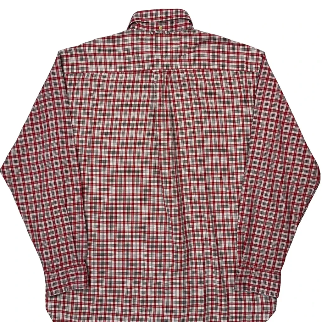 Tommy Hilfiger Checked Shirt - Medium Red Cotton - Image 6