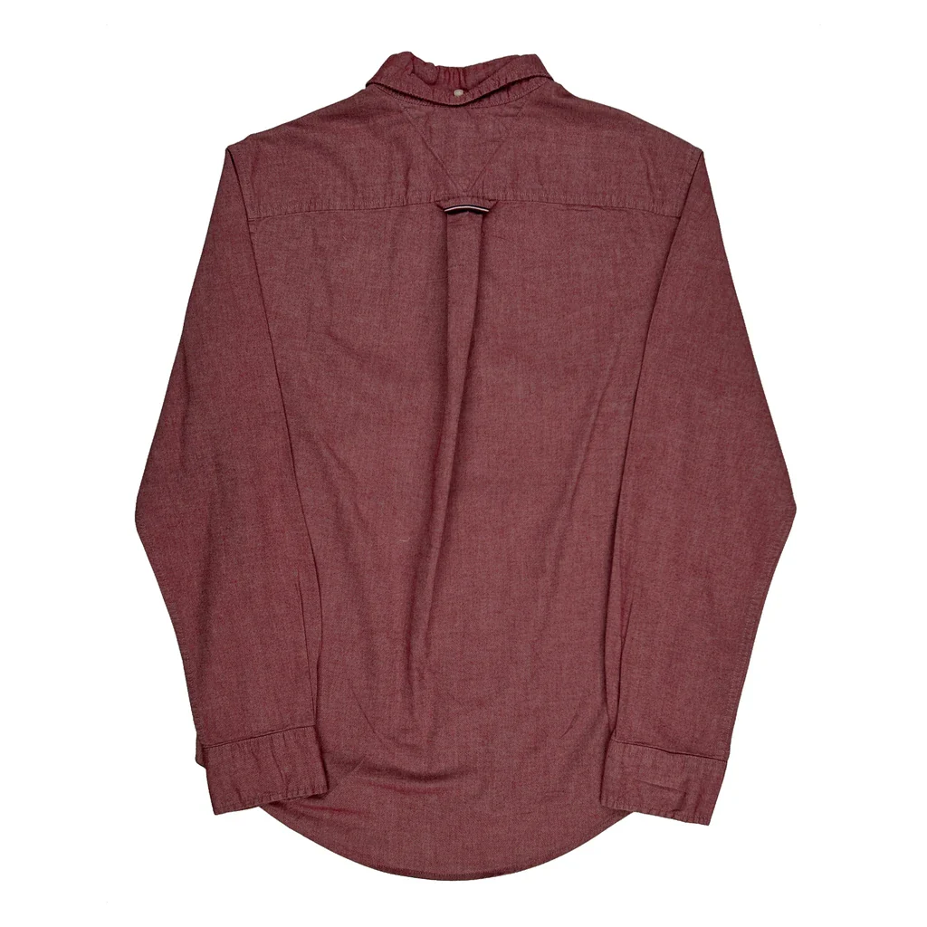 Tommy Hilfiger Shirt - Medium Red Cotton - Image 2