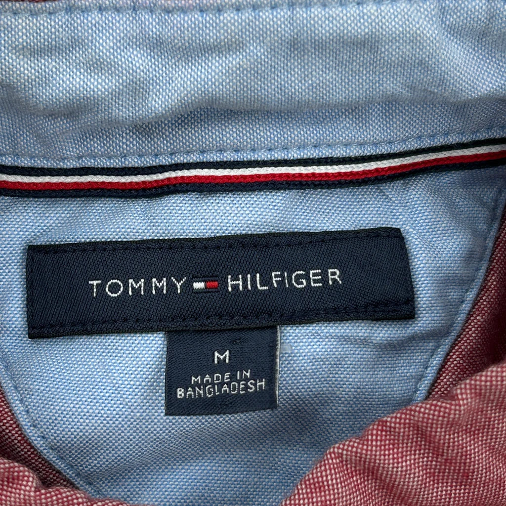 Tommy Hilfiger Shirt - Medium Red Cotton - Image 3