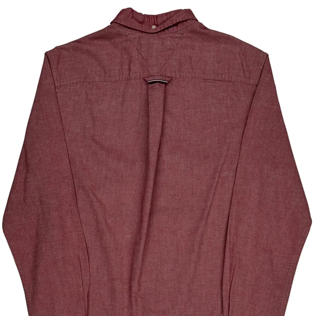 Tommy Hilfiger Shirt - Medium Red Cotton - Image 7
