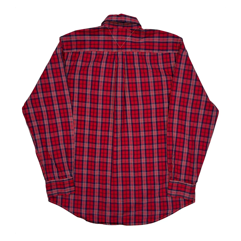 Tommy Hilfiger Checked Shirt - Medium Red Cotton - Image 2