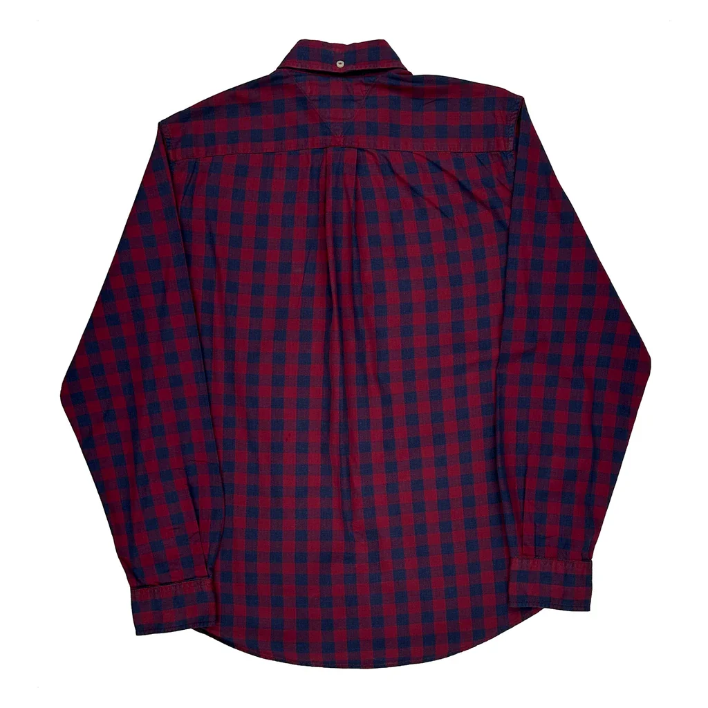 Tommy Hilfiger Checked Shirt - Medium Red Cotton - Image 2