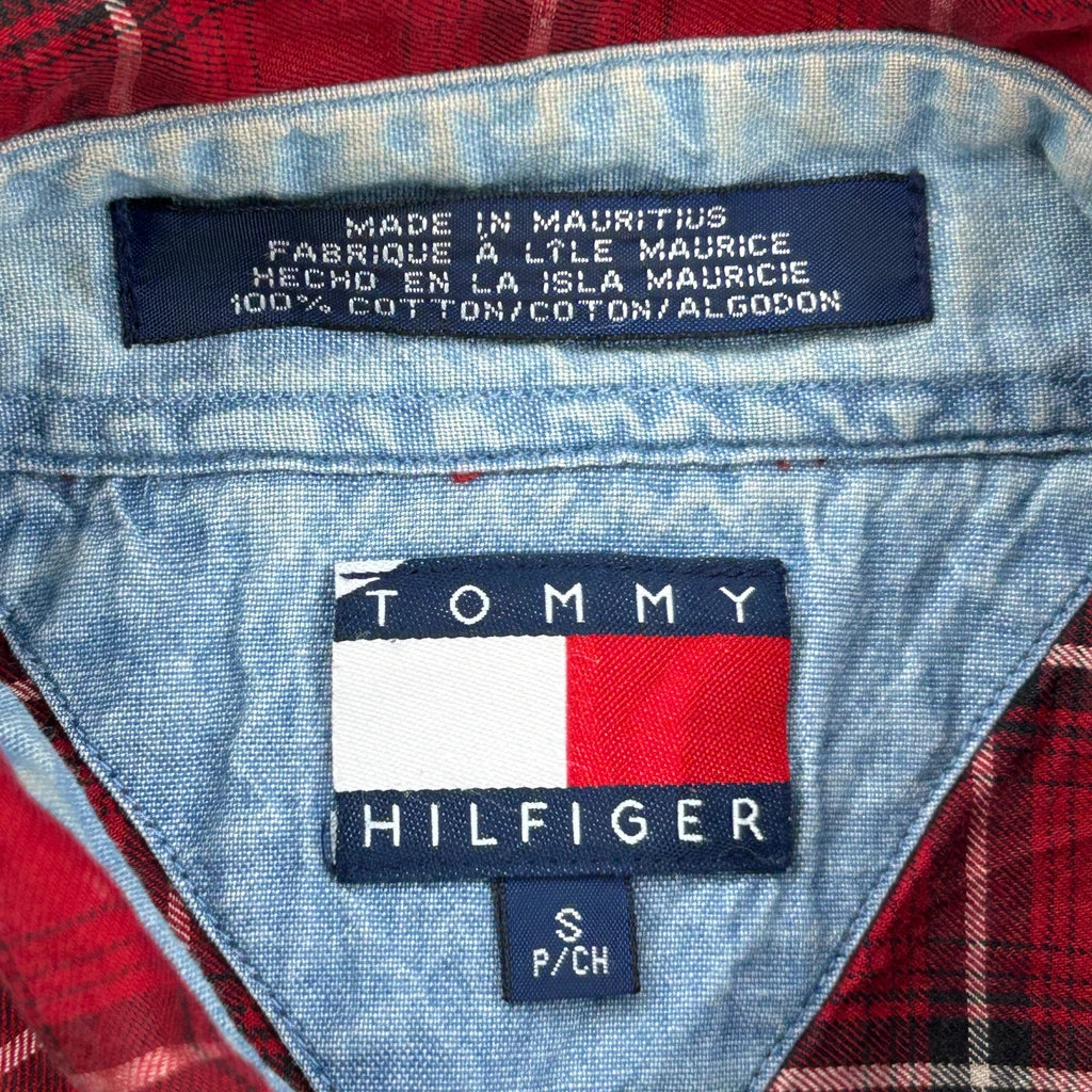 Tommy Hilfiger Checked Shirt - Small Red Cotton - Image 3