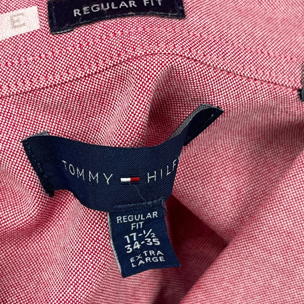 Tommy Hilfiger Shirt - XL Red Cotton - Image 3