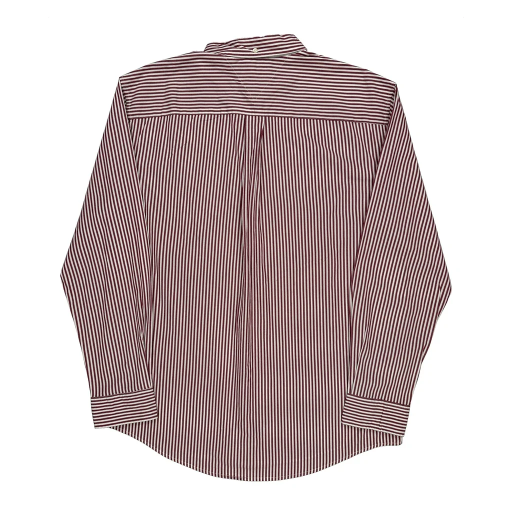 Tommy Hilfiger Striped Shirt - XL Red Cotton - Image 2