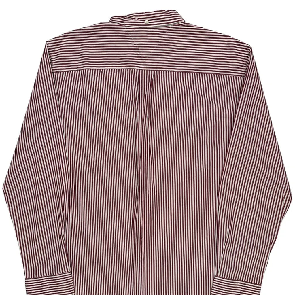 Tommy Hilfiger Striped Shirt - XL Red Cotton - Image 6