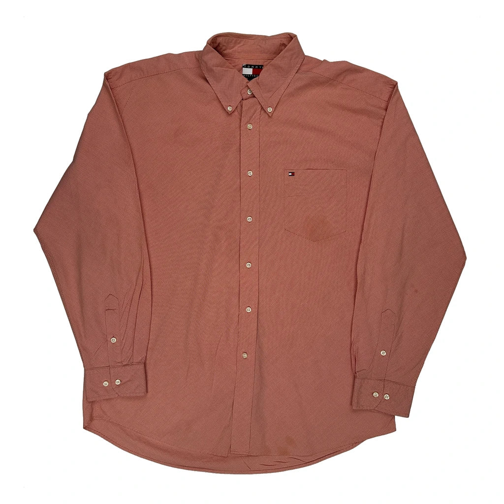 Tommy Hilfiger Checked Shirt - XL Red Cotton