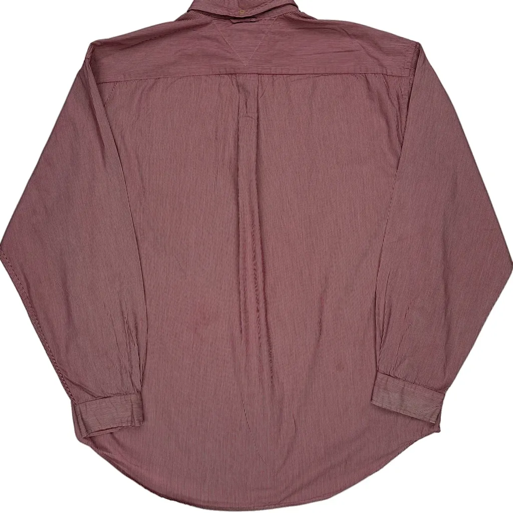 Tommy Hilfiger Striped Shirt - XL Red Cotton - Image 6