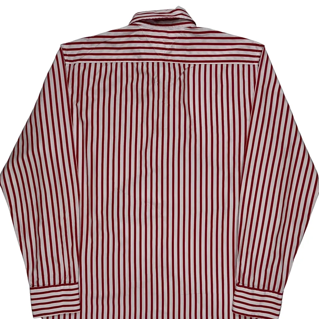 Tommy Hilfiger Striped Shirt - XL Red Cotton - Image 7