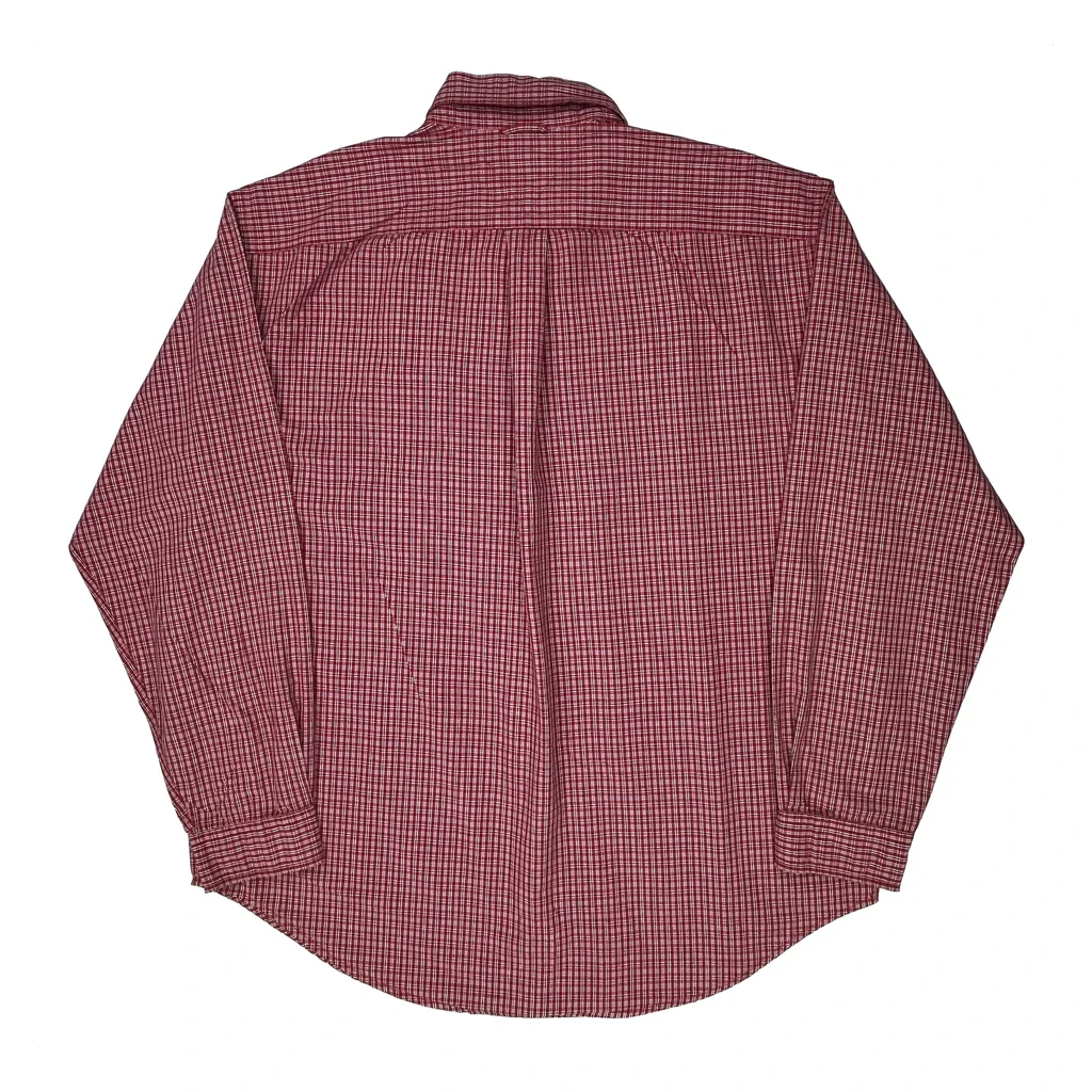 Tommy Hilfiger Checked Shirt - XL Red Cotton - Image 2