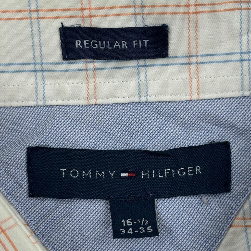 Tommy Hilfiger Checked Shirt - Large White Cotton - Image 4