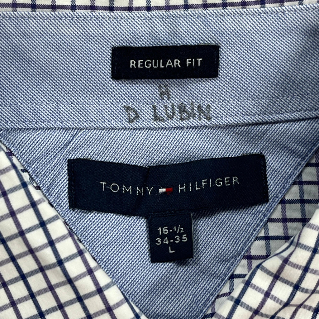 Tommy Hilfiger Checked Shirt - Large White Cotton - Image 3