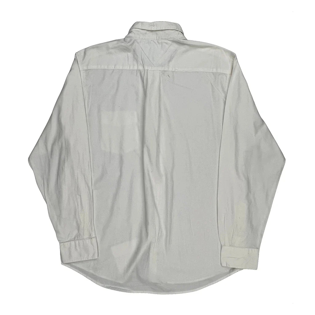 Tommy Hilfiger Shirt - Large White Cotton - Image 2