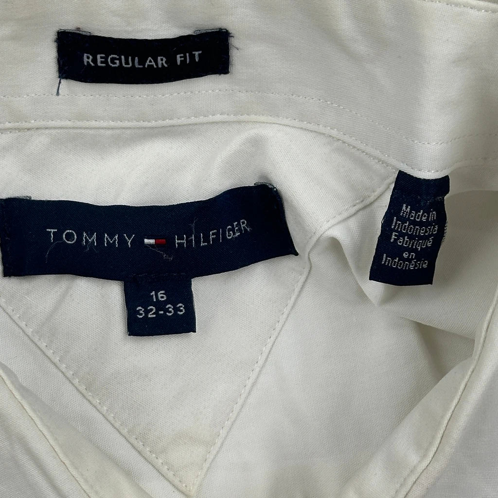 Tommy Hilfiger Shirt - Large White Cotton - Image 3