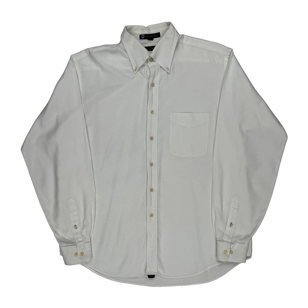 Tommy Hilfiger Shirt - Large White Cotton