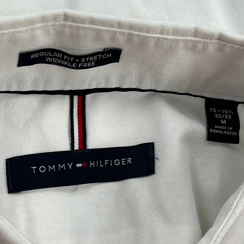 Tommy Hilfiger Shirt - Medium White Cotton - Image 3