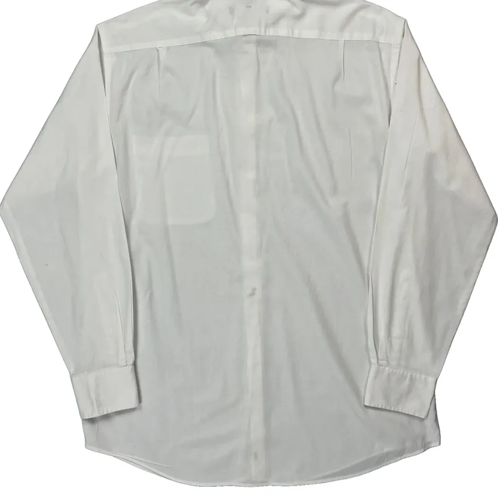 Tommy Hilfiger Shirt - Medium White Cotton - Image 6