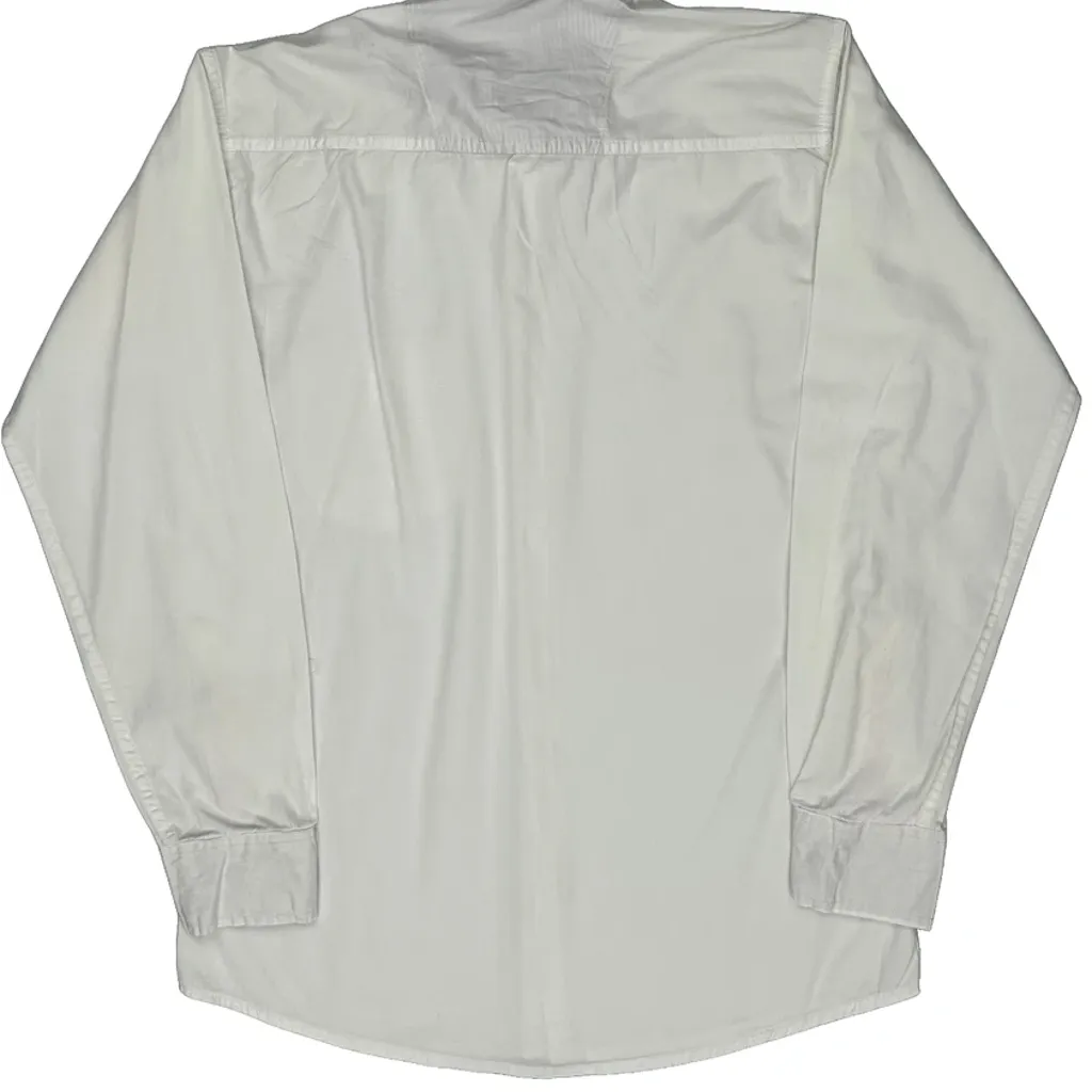 Tommy Hilfiger Shirt - Medium White Cotton - Image 6