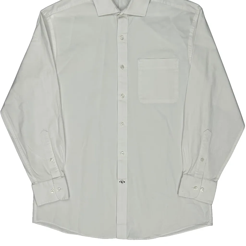 Tommy Hilfiger Shirt - Medium White Cotton - Image 5