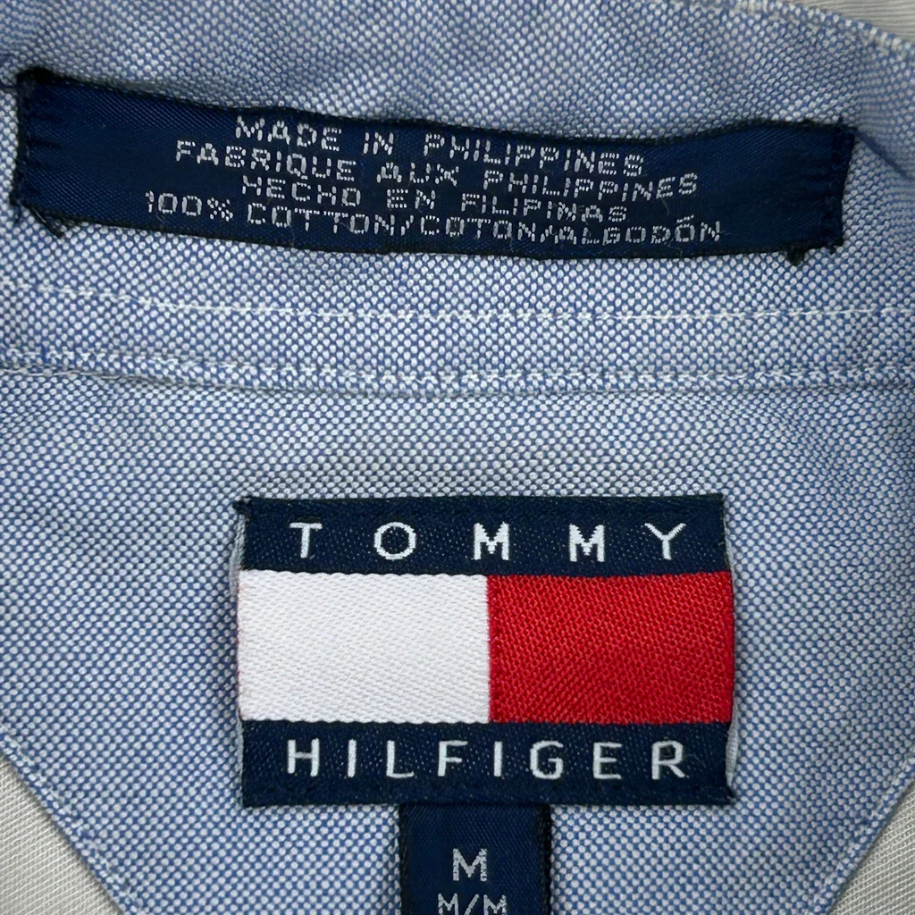 Tommy Hilfiger Striped Shirt - Medium White Cotton - Image 3