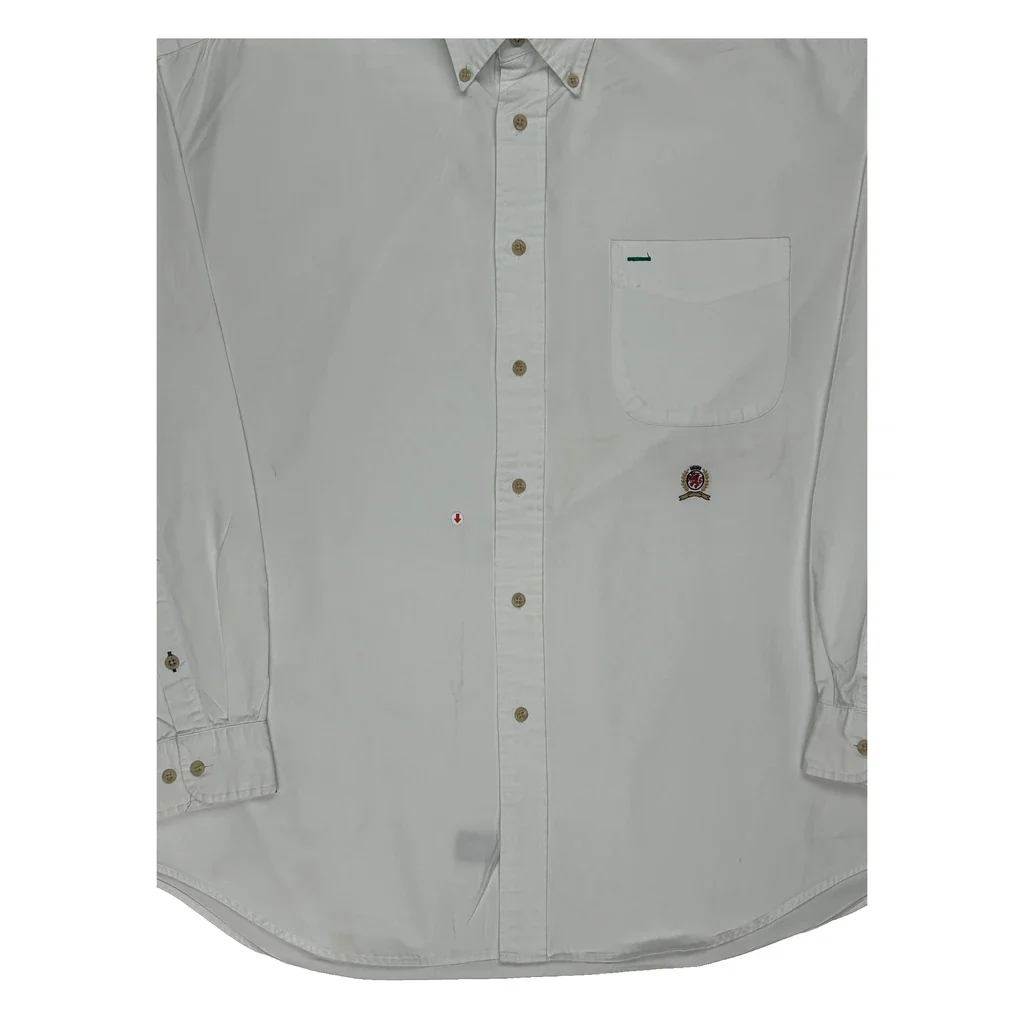 Tommy Hilfiger Shirt - XL White Cotton - Image 2